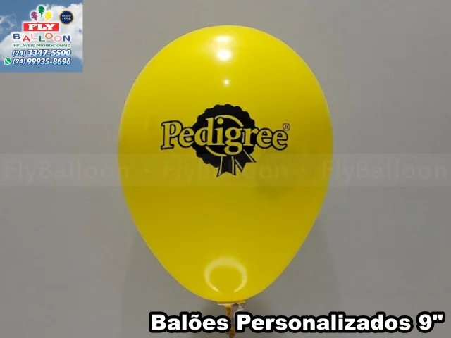 balões personalizados pedigree ração para cães